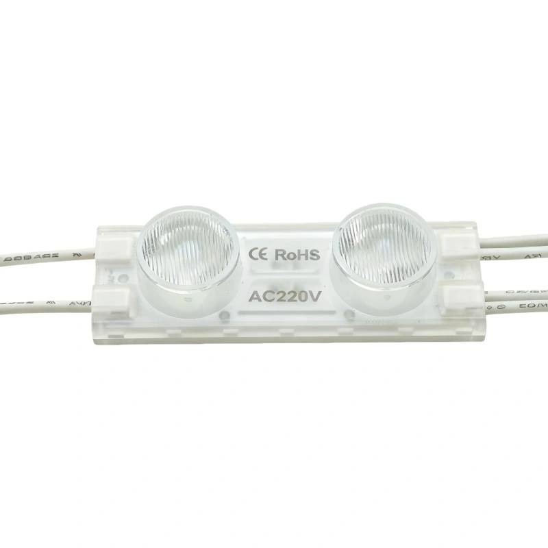 Módulo LED de alta tensão com vista lateral, 2 LEDs 20*40° SMD3030 YS-MP9727 e YS-MP9726