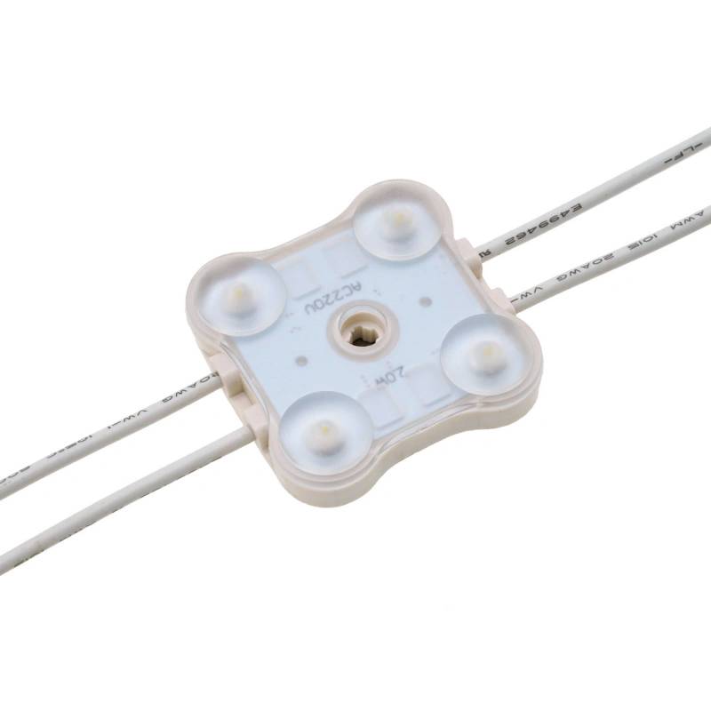 Módulo LED de alta tensão com 4 LEDs SMD3030 de 170° YS-MP8747 e YS-MP8746