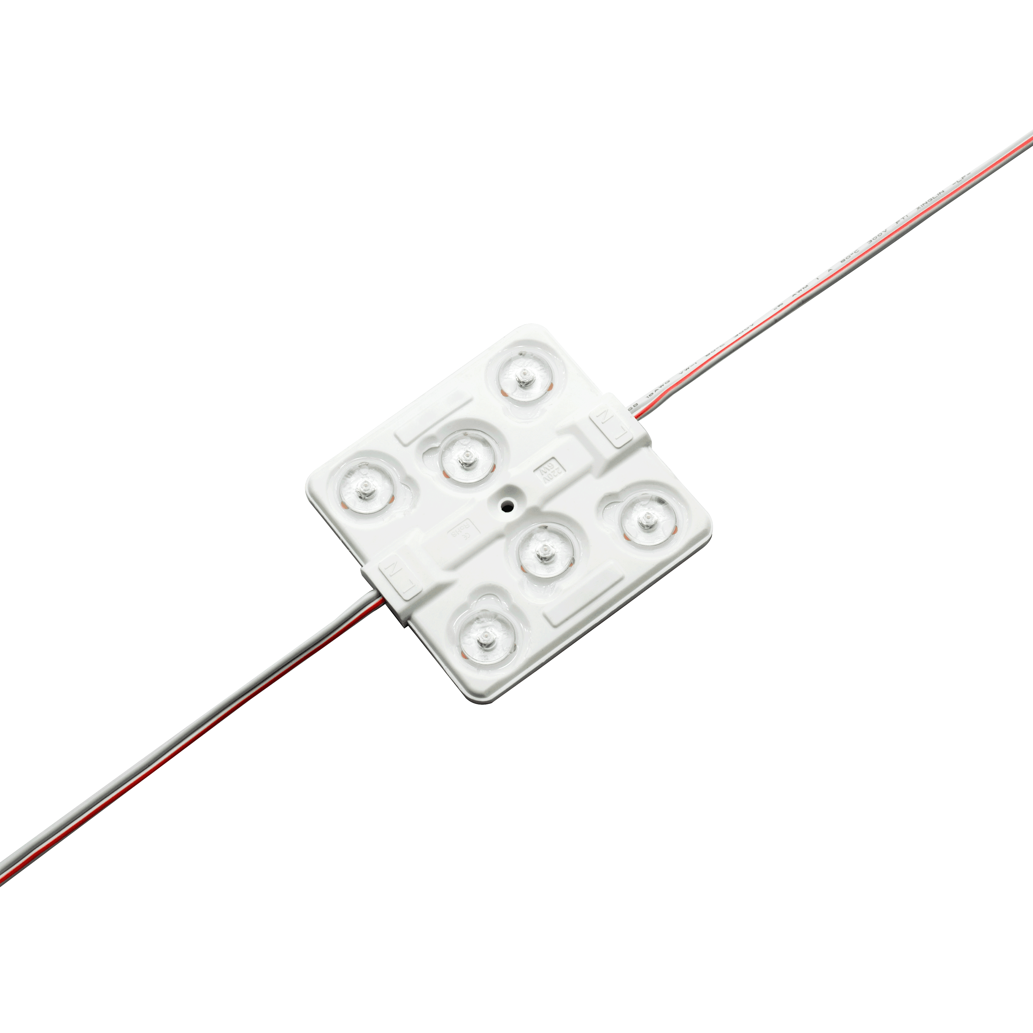 Módulo de LED matricial de alta tensão com 6 LEDs SMD3030 de 175° YS-MB8366 e YS-MB8367