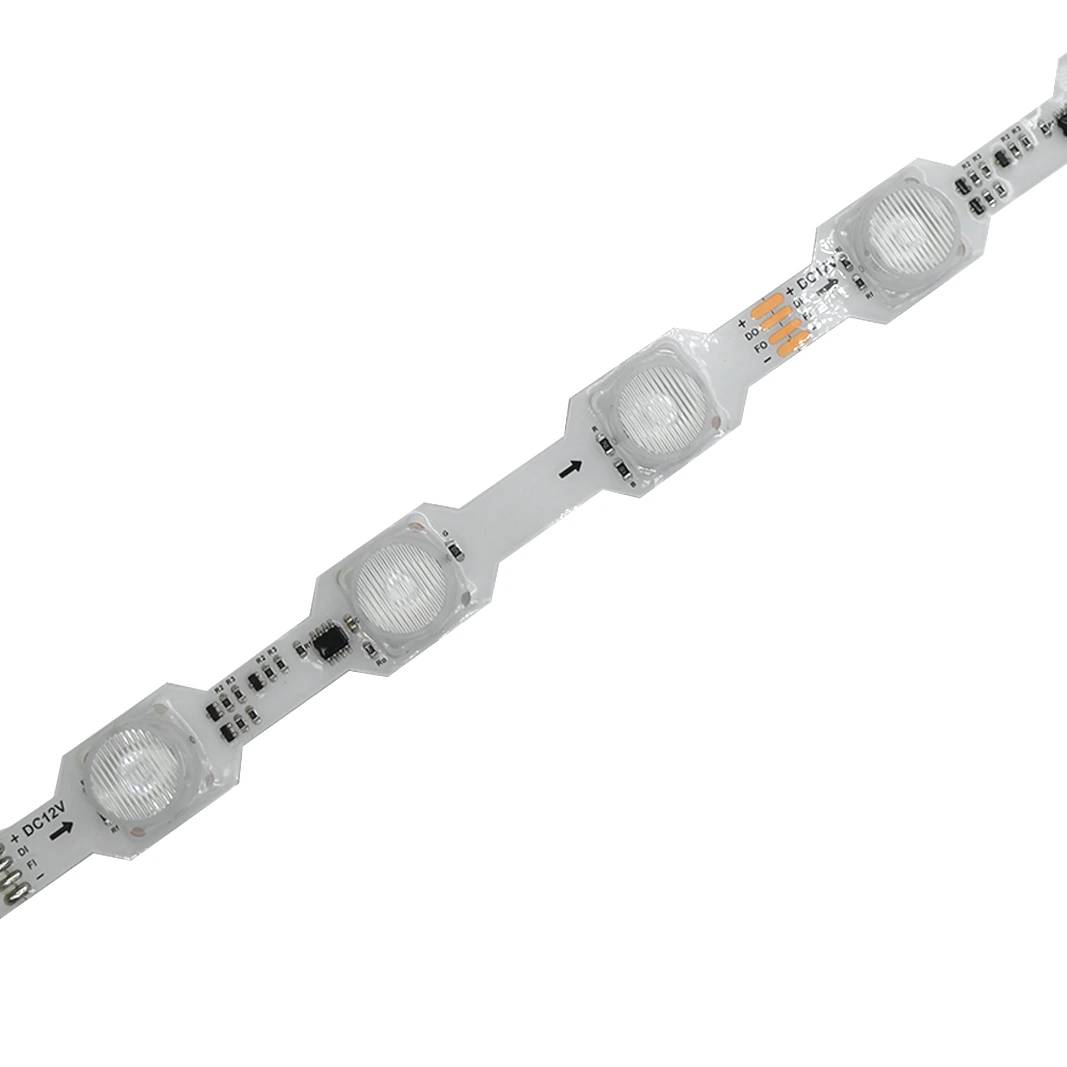 YS-RSD3030D318 12V SMD3030 S-Typ Adressierbarer RGB-LED-Streifen für einseitige oder doppelseitige Leuchtkästen