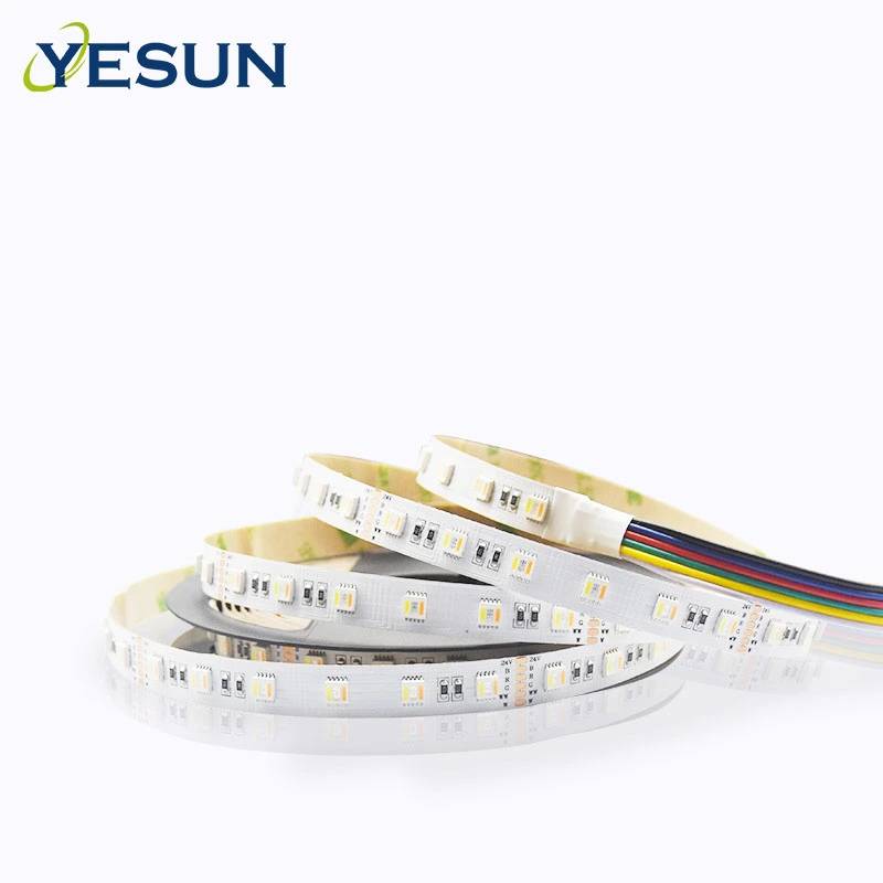 YS-RN5050Q560 5 in 1 RGBWW 5050 SMD LED Strip Light for Home & Commercial Lighting - 24V DC, 60 LEDs/m, IP20
