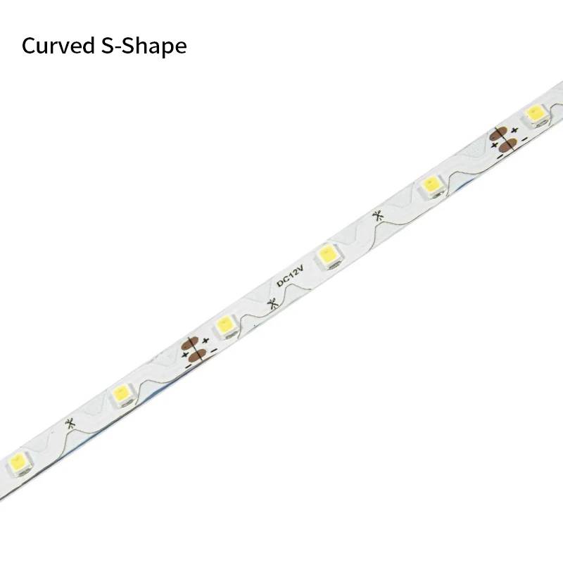 YS-FSE062835A-W060 S-Shape White LED Strip Lights 12V SMD 2835 IP20