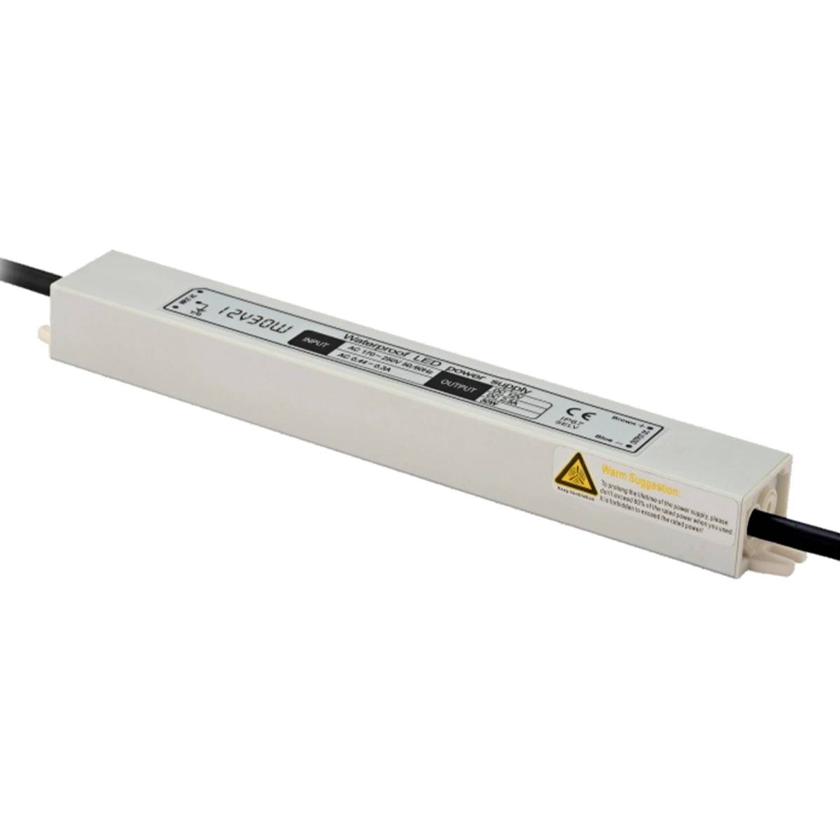 Fonte de alimentação LED à prova d'água YS-WP-12030 / YS-WP-24030 12V 30W