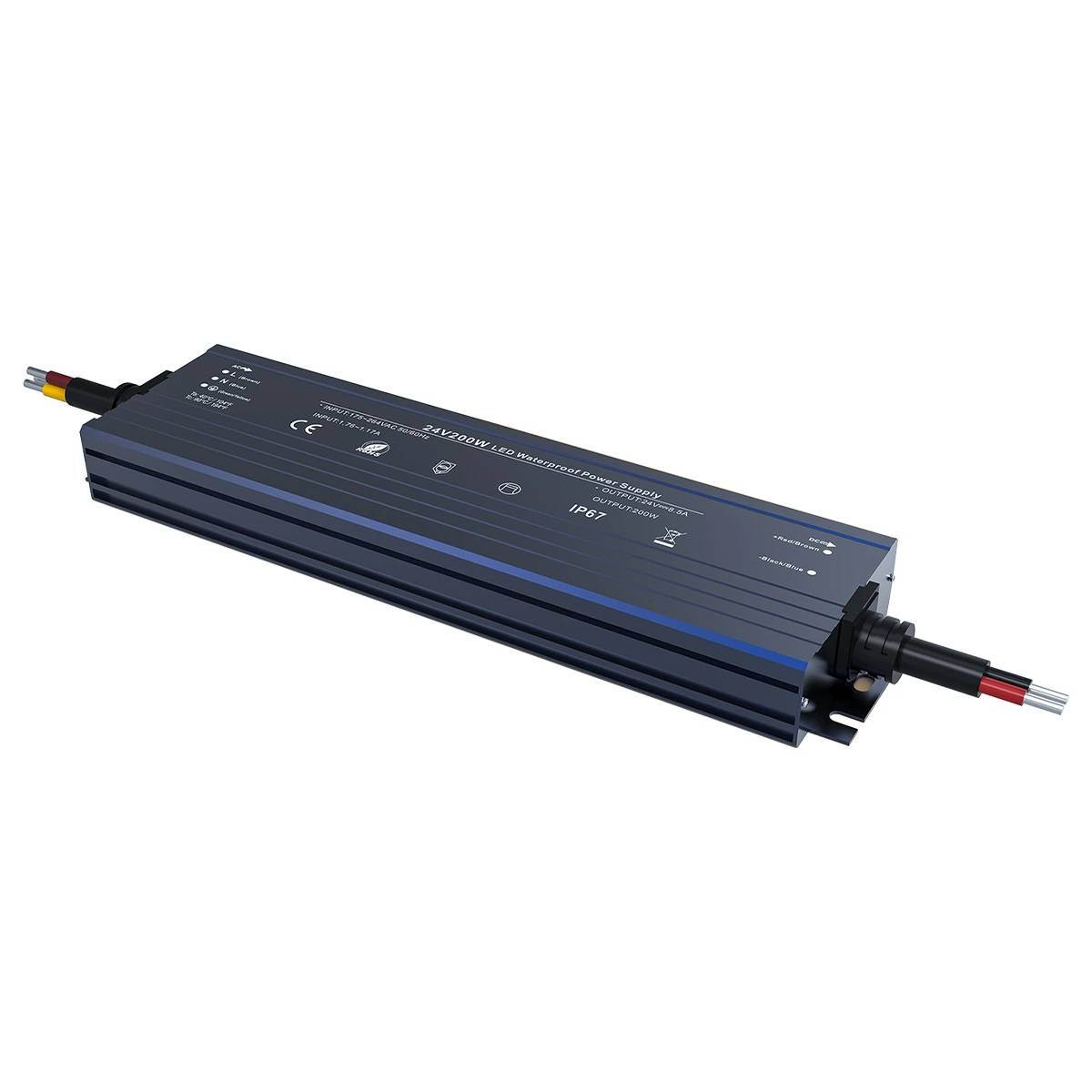 Fonte de alimentação LED à prova d'água de 150 W e 24 V YS-WP-12150 / YS-WP-24150