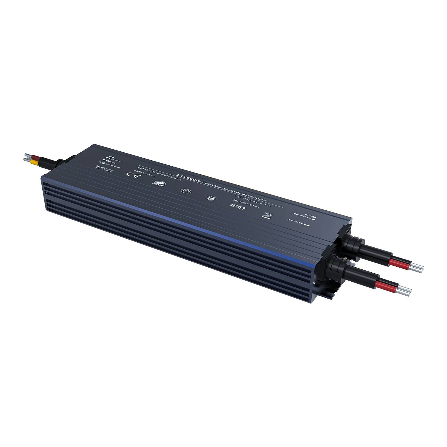 YS-WP-12500 / YS-WP-24500 500W IP67 Wasserdichtes 12V/24V LED-Netzteil