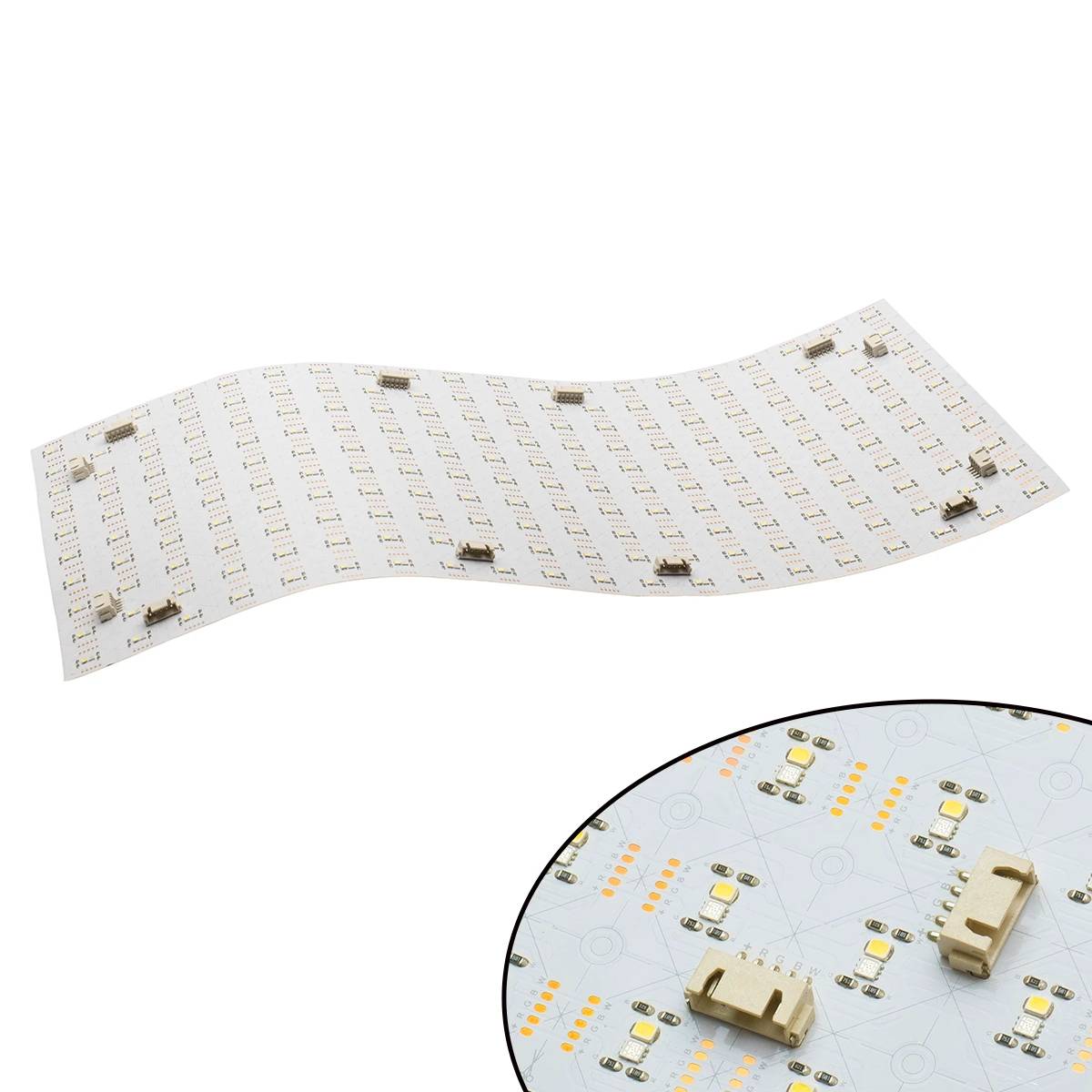 Feuille de rétroéclairage LED RGBW haute luminosité YS-F801-4200-10-RGBW 12V/24V 200 LED