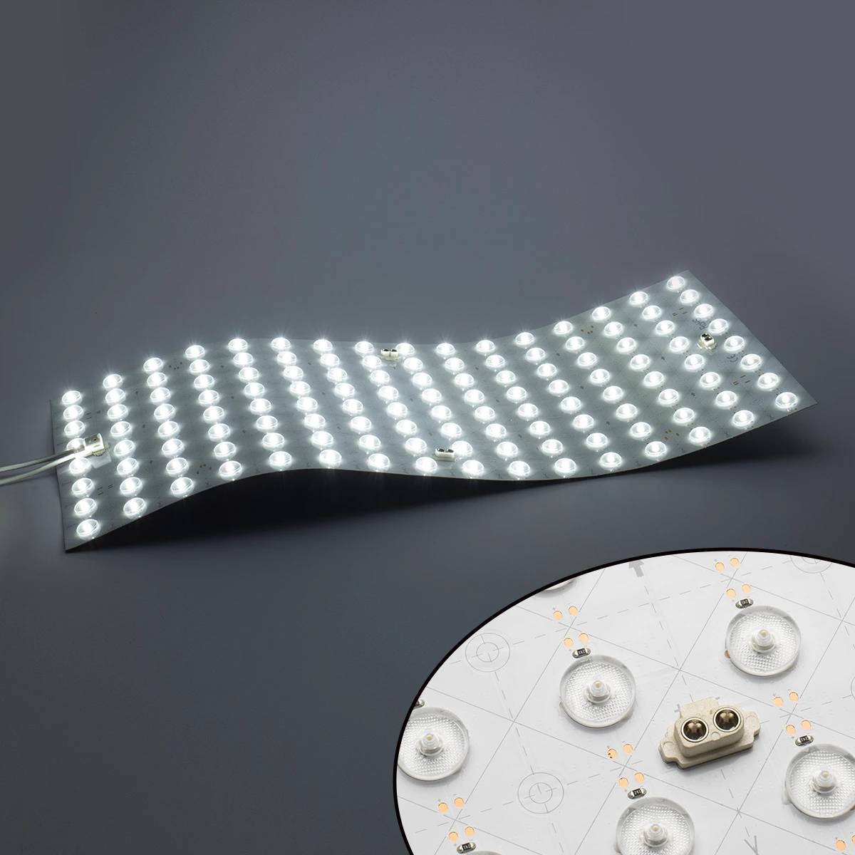 YS-FC07-3128-17 12V/24V 126 LEDs Feuille lumineuse LED flexible à cascade