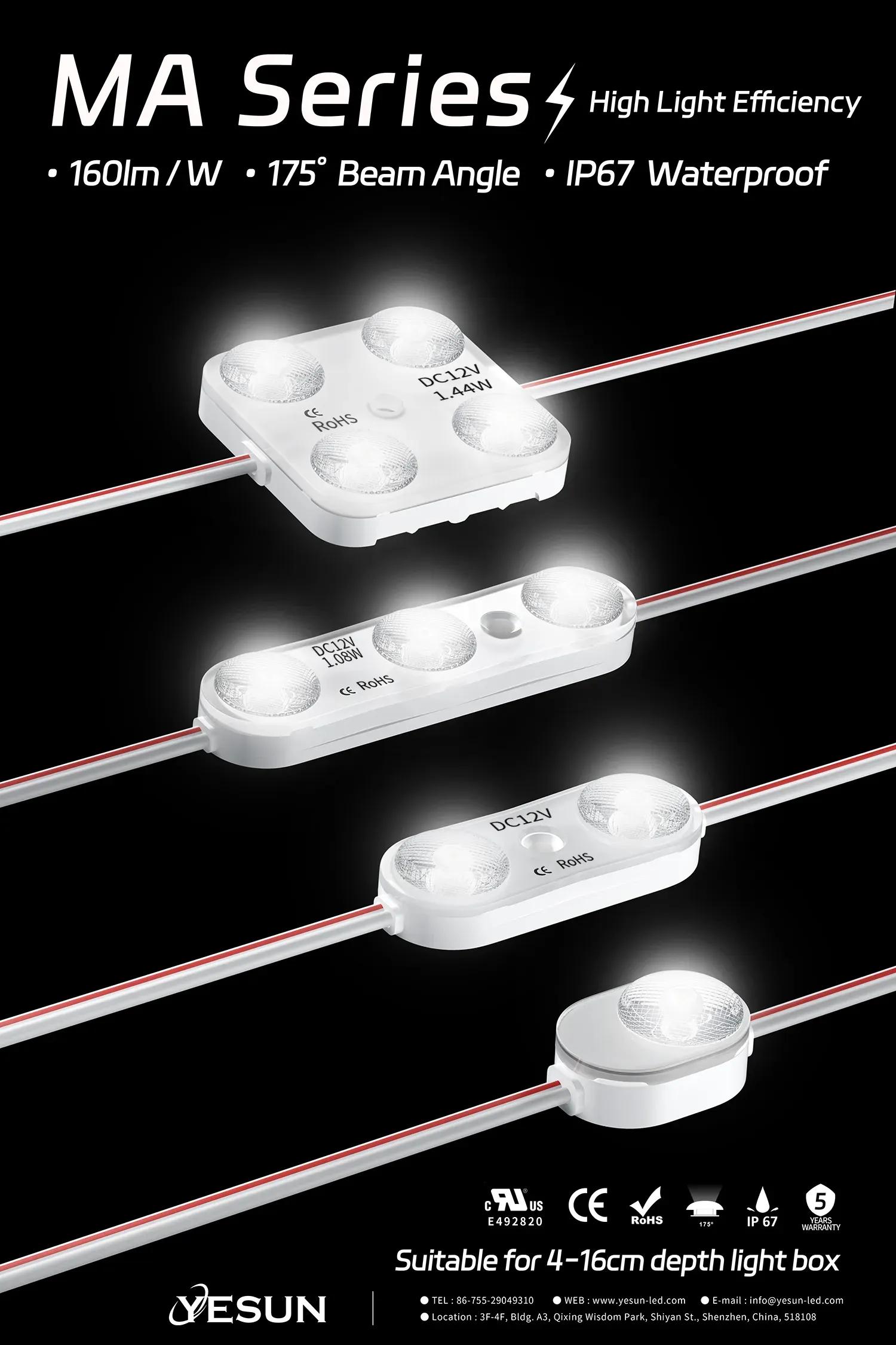 170lm per watt High efficiency LED Modules family