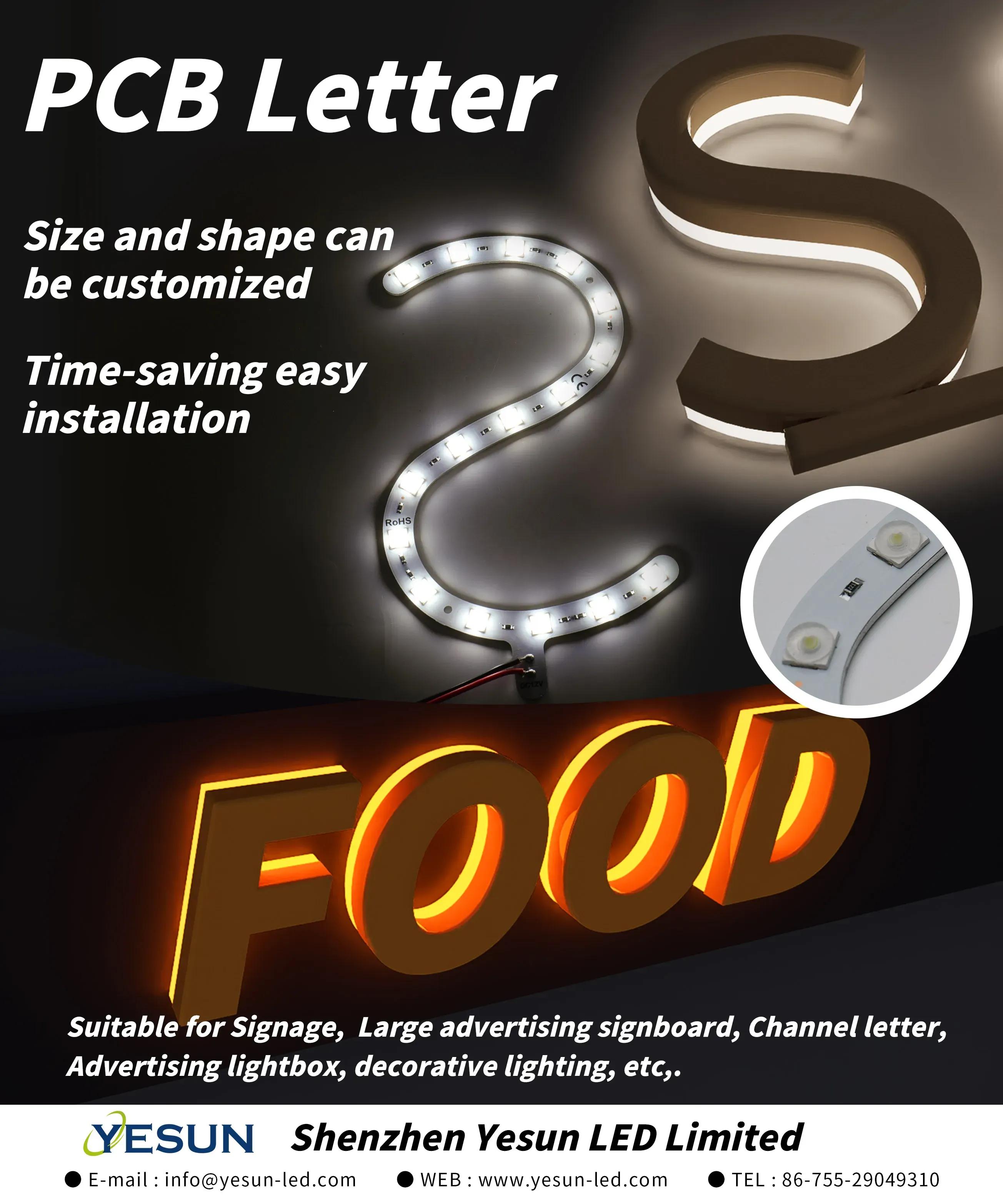 Custom PCB LETTER, installation directly