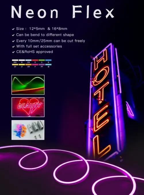 IP67 Silicone Neon LED Strip with 13+ colors