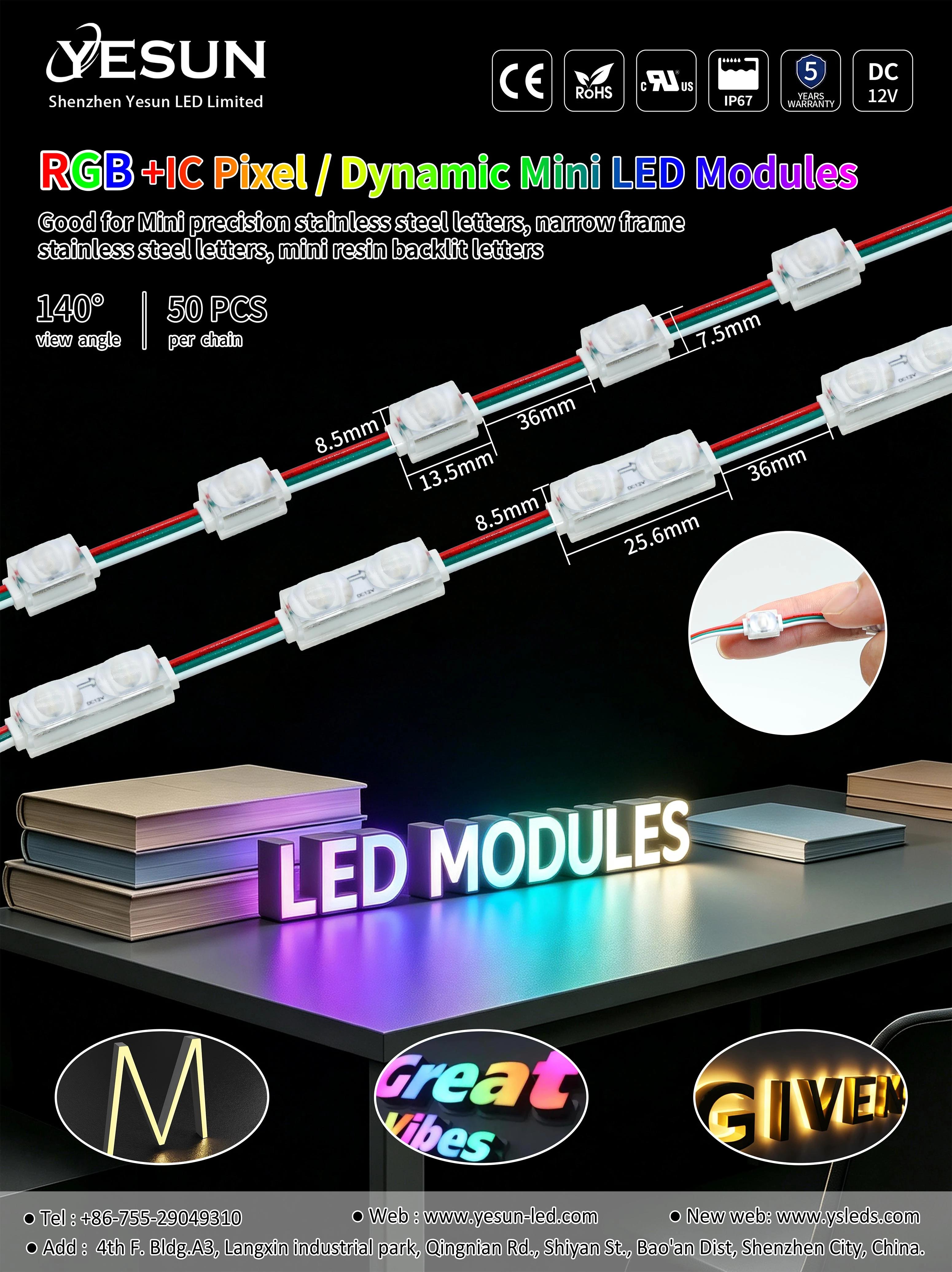 RGB+IC PixelDynamic Mini LED Modules