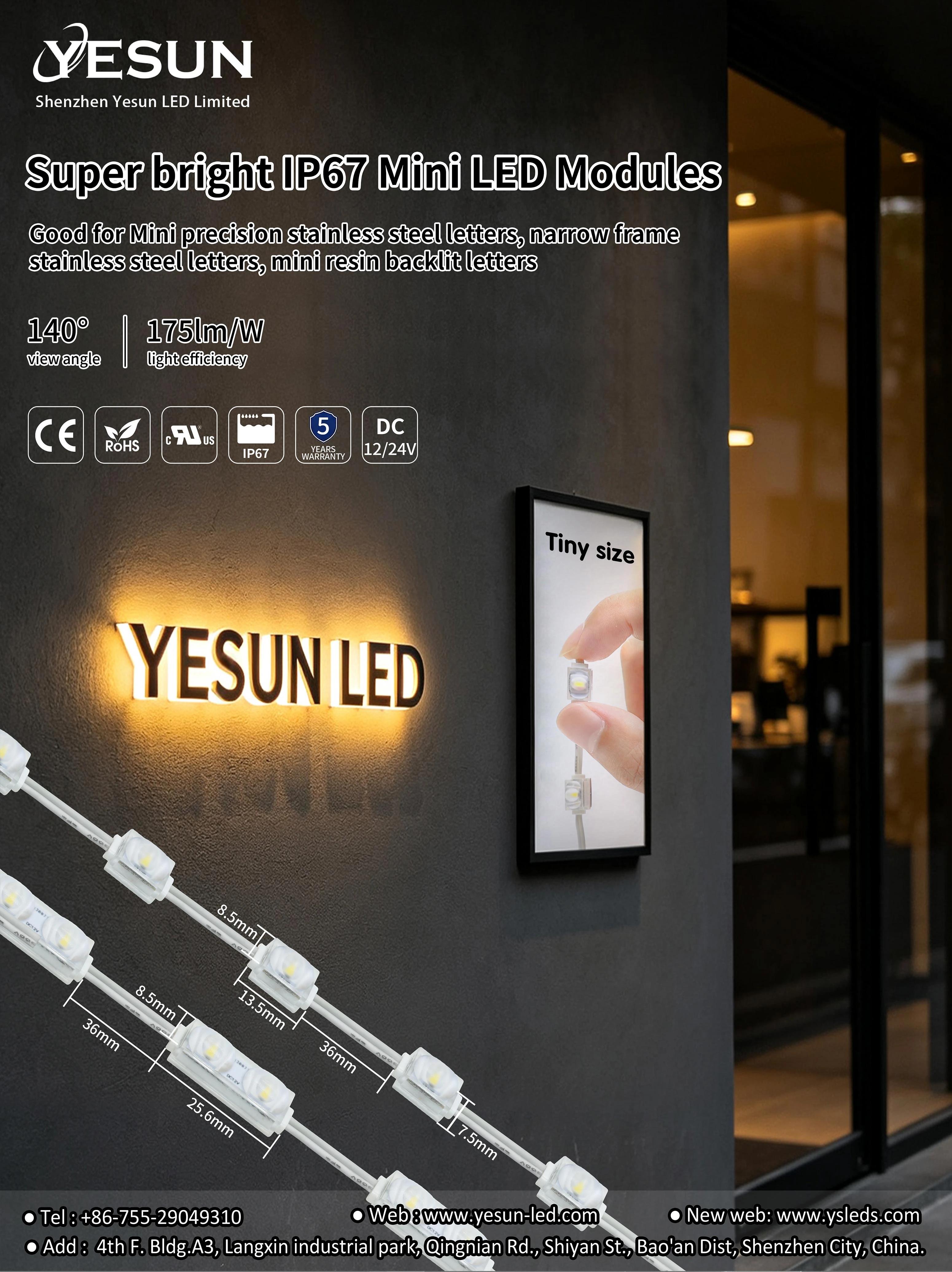 Super bright IP67 Mini LED Modules