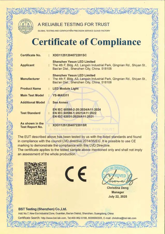 CE certificate