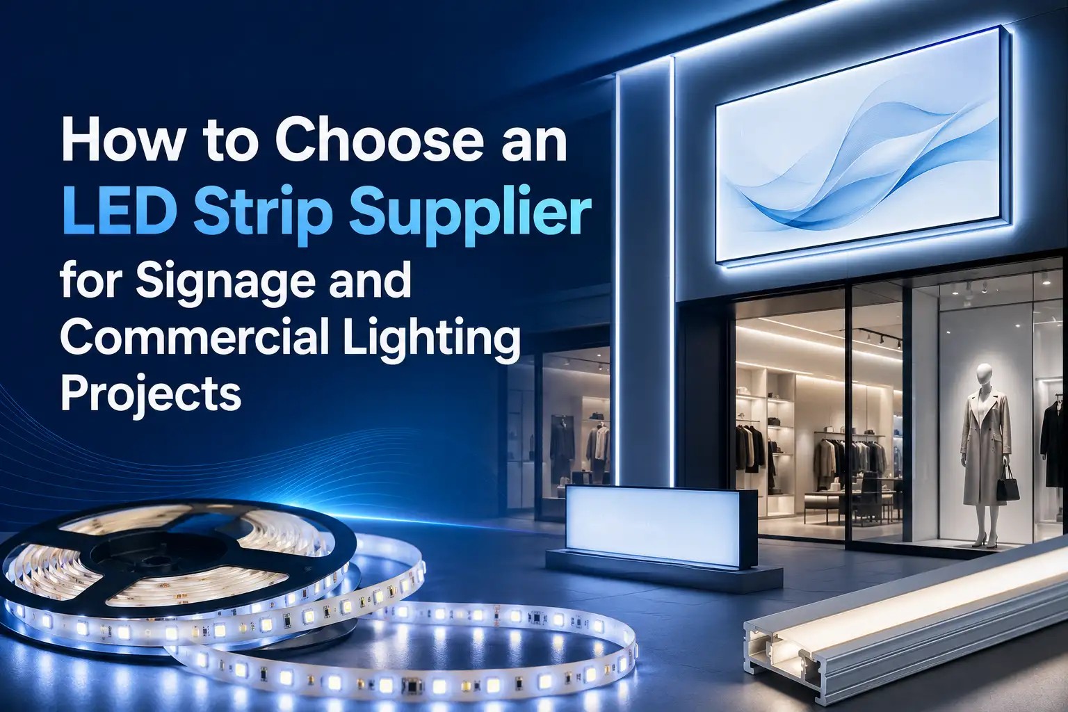How to Choose an LED Strip Supplier for Signage and Commercial Lighting Projects