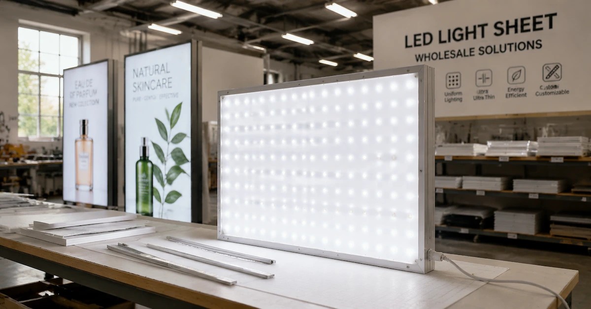 LED 조명 시트 도매: 대량 백라이팅 주문에 적합한 공급업체 선택 방법