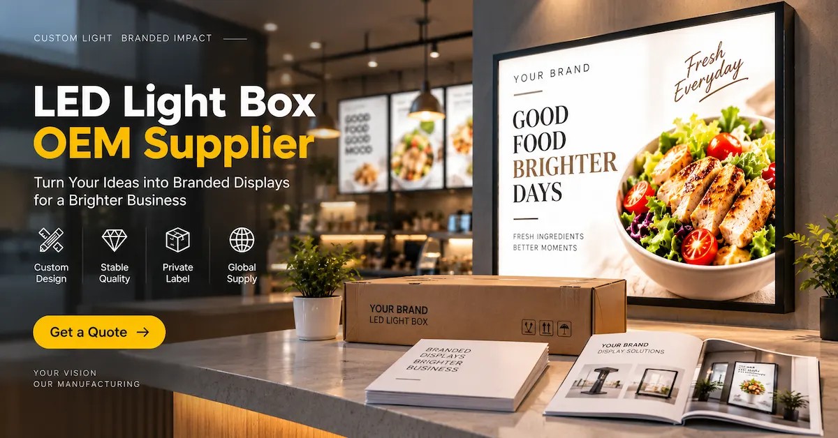 LED Light Box OEM Supplier: Launching a Private-Label Menu and Retail Display Range