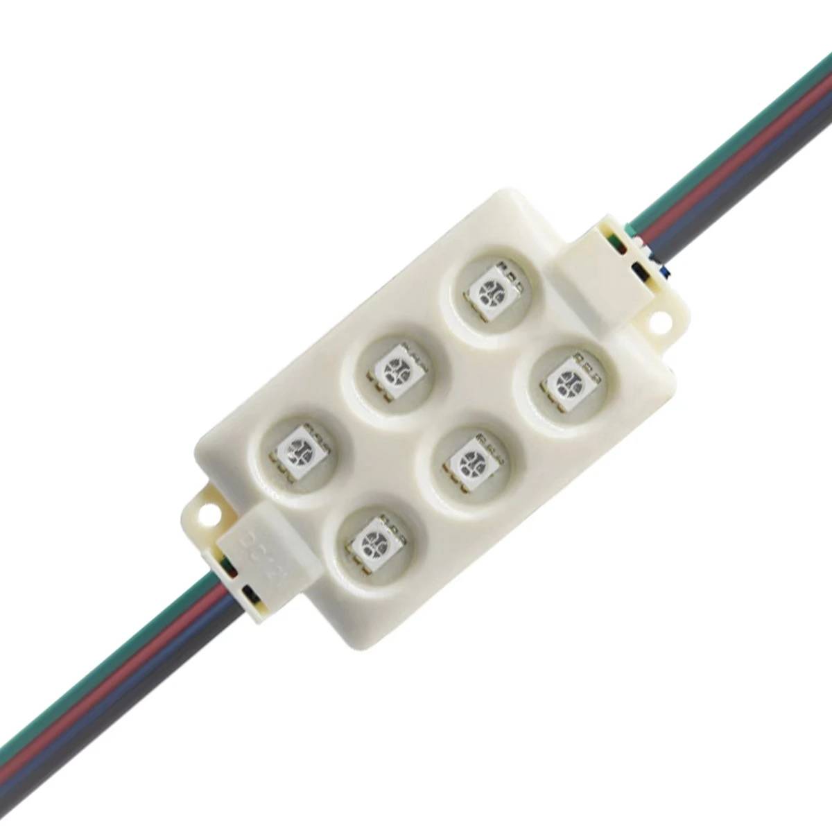 وحدة إضاءة LED من نوع RGB SMD5050 بستة مصابيح YS-M43Q61 لإضاءة اللافتات | تيار مستمر 12 فولت وحدة إضاءة LED من نوع RGB SMD5050 بستة مصابيح YS-M43Q61 لإضاءة اللافتات | تيار مستمر 12 فولت