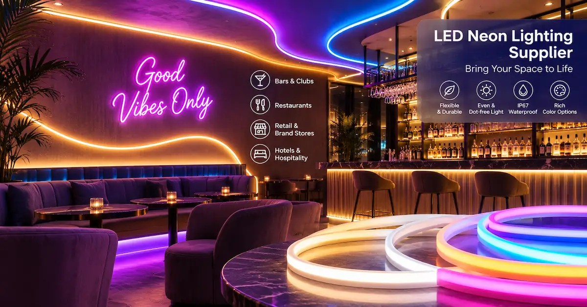 LED Neon Lighting Supplier: How to Source a Complete System for Commercial Projects LED Neon Lighting Supplier: How to Source a Complete System for Commercial Projects