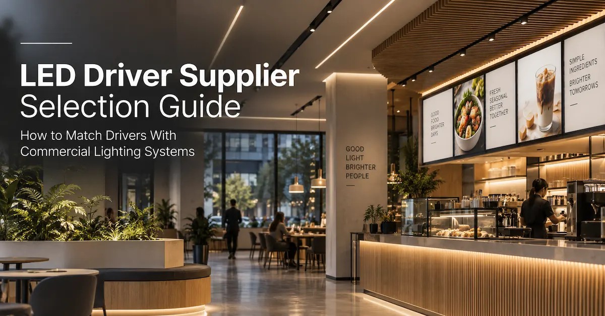 LED Driver Supplier Selection Guide for Signage and Commercial Lighting Projects LED Driver Supplier Selection Guide for Signage and Commercial Lighting Projects