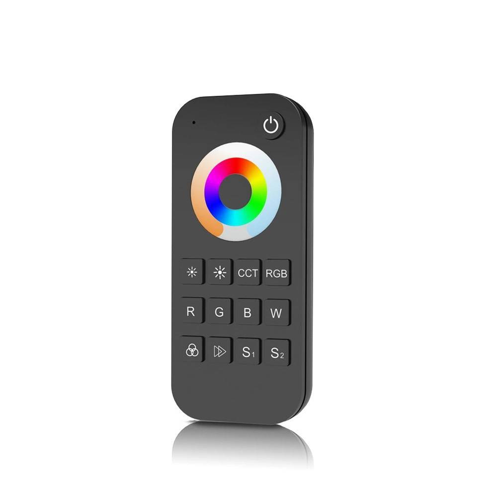 RT5 RGB+CCT RF Remote Controller with Touch Wheel, AAA Battery and Brightness Control RT5 RGB+CCT RF Remote Controller with Touch Wheel, AAA Battery and Brightness Control