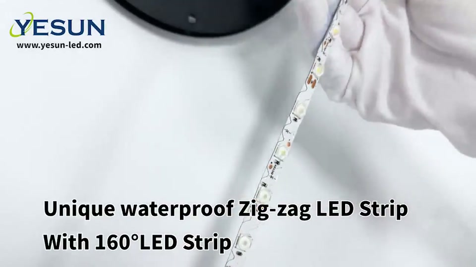 IP65 S-Shape LED Strip with 160° Lens
