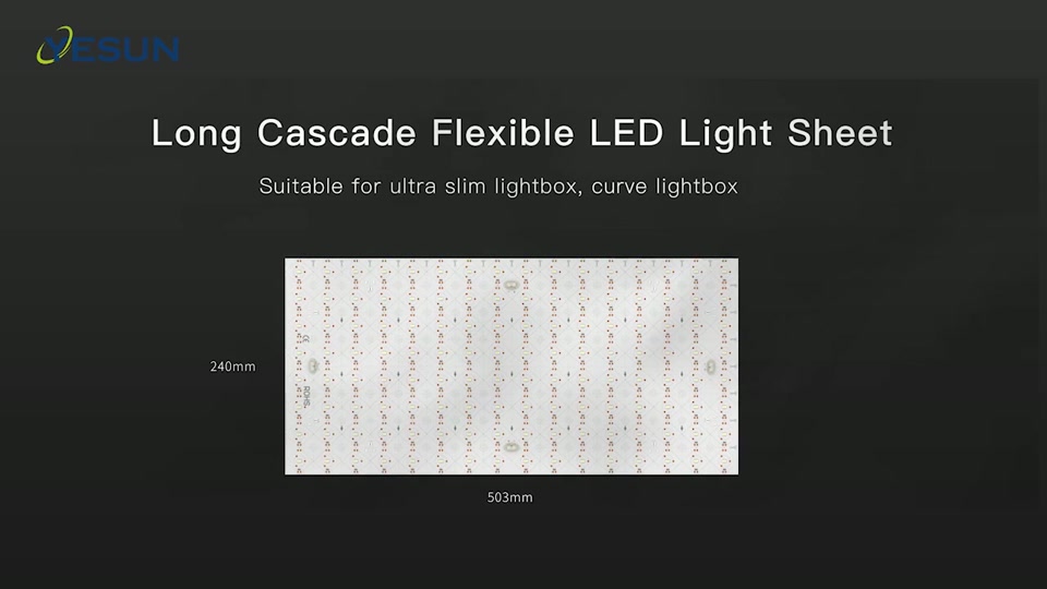Long Cascade FPC LED Light Sheet (DC24V)