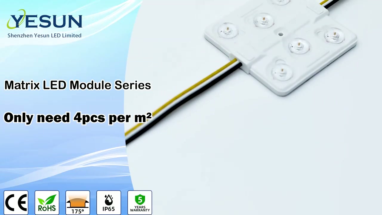 Only 4 modules are needed per square meter - Matrix LED Module Series