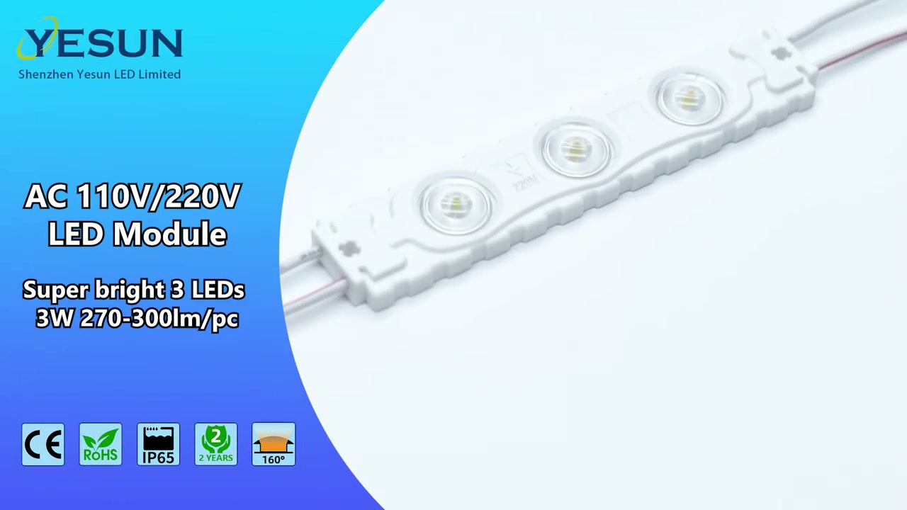 Super bright 3LEDs High Voltage LED Module