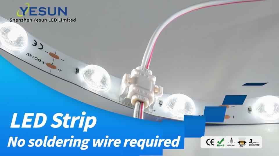 Solder-Free Flex LED Strip (175° Lens)
